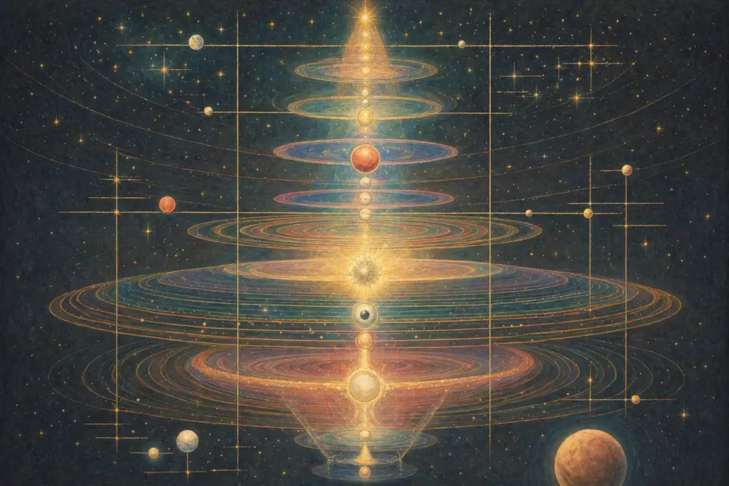 Die vedische Kosmologie der 14 Lokas