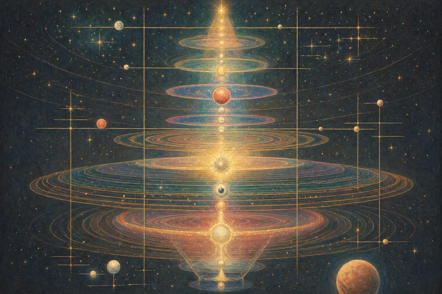 Die vedische Kosmologie der 14 Lokas